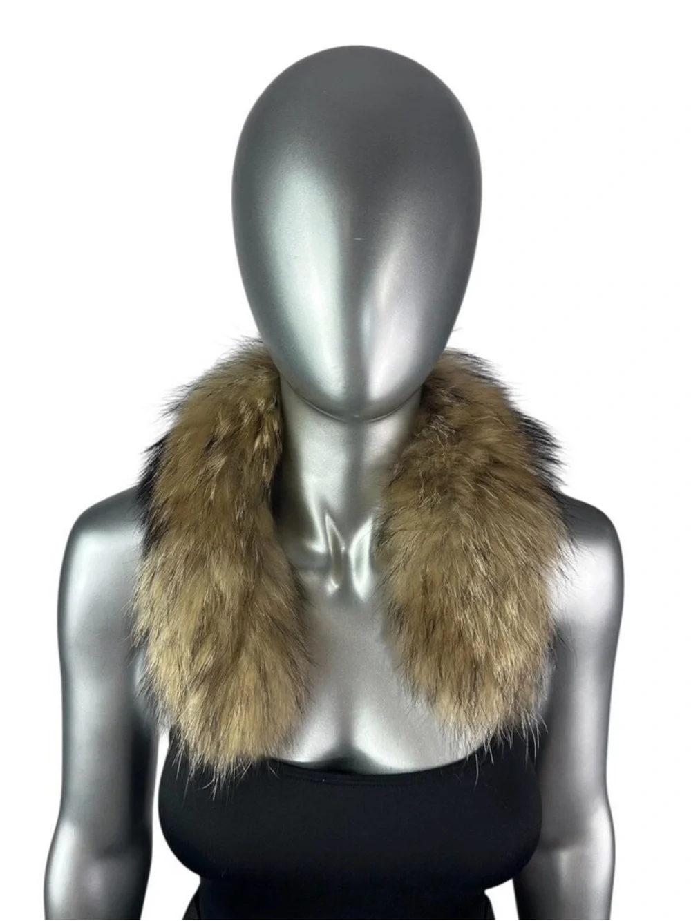 FINN RACCOON Collar, 22”, Certified Vintage Fur